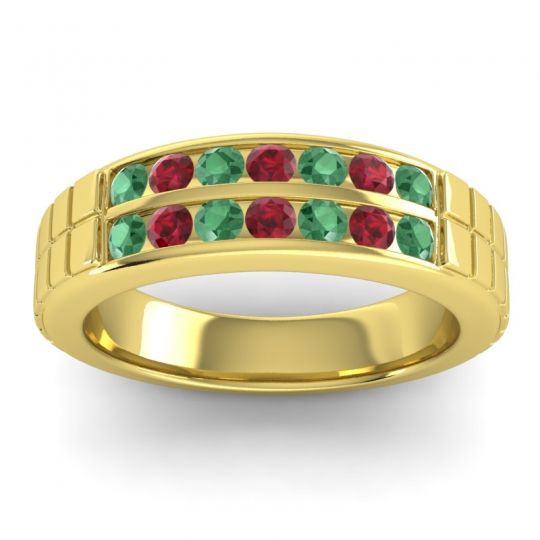 Men's Double Channel Boxed 6mm Band