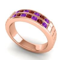 Men's Double Channel Boxed 6mm Band