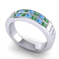 Men's Double Channel Boxed 6mm Band