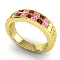 Men's Double Channel Boxed 6mm Band
