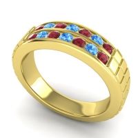 Men's Double Channel Boxed 6mm Band