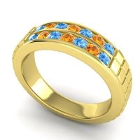 Men's Double Channel Boxed 6mm Band