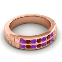 Men's Double Channel Boxed 6mm Band