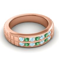 Men's Double Channel Boxed 6mm Band