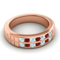 Men's Double Channel Boxed 6mm Band