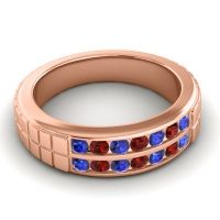 Men's Double Channel Boxed 6mm Band