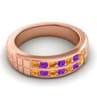 Men's Double Channel Boxed 6mm Band