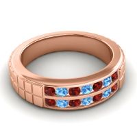 Men's Double Channel Boxed 6mm Band