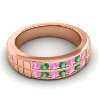 Men's Double Channel Boxed 6mm Band