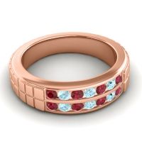 Men's Double Channel Boxed 6mm Band