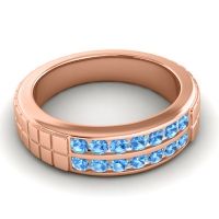 Men's Double Channel Boxed 6mm Band