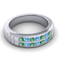 Men's Double Channel Boxed 6mm Band