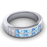 Men's Double Channel Boxed 6mm Band