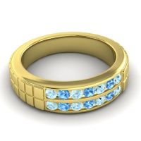 Men's Double Channel Boxed 6mm Band