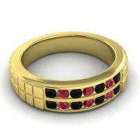 Men's Double Channel Boxed 6mm Band