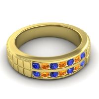 Men's Double Channel Boxed 6mm Band
