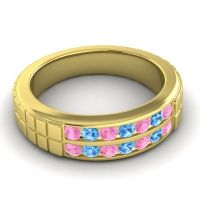 Men's Double Channel Boxed 6mm Band