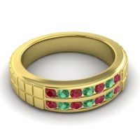 Men's Double Channel Boxed 6mm Band
