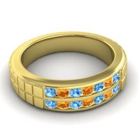 Men's Double Channel Boxed 6mm Band