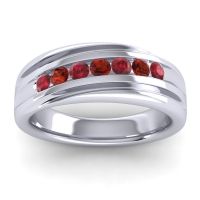 Men's Designer Tilted Channel 8mm Band