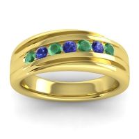 Men's Designer Tilted Channel 8mm Band