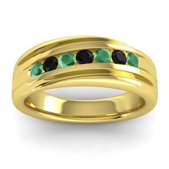 Men's Designer Tilted Channel 8mm Band