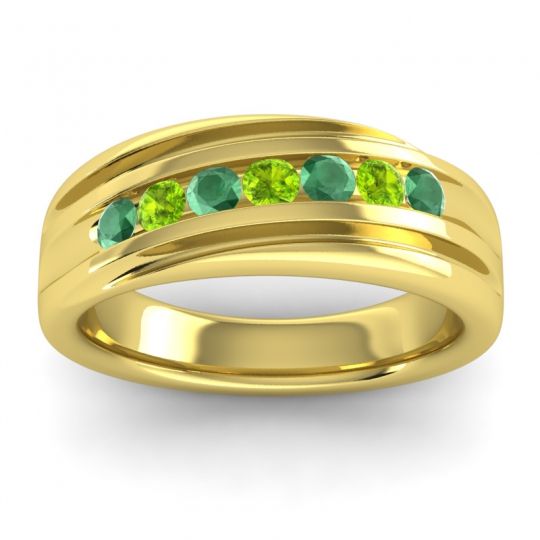 Men's Designer Tilted Channel 8mm Band