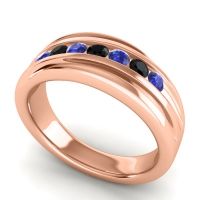 Men's Designer Tilted Channel 8mm Band