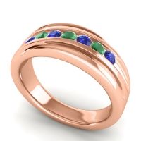 Men's Designer Tilted Channel 8mm Band