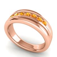 Men's Designer Tilted Channel 8mm Band