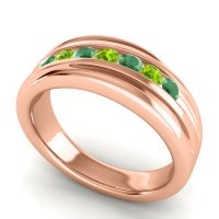Men's Designer Tilted Channel 8mm Band
