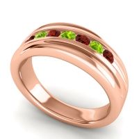 Men's Designer Tilted Channel 8mm Band