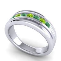 Men's Designer Tilted Channel 8mm Band