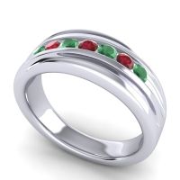 Men's Designer Tilted Channel 8mm Band