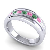 Men's Designer Tilted Channel 8mm Band