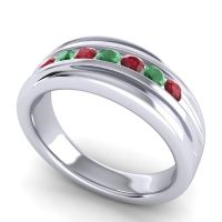 Men's Designer Tilted Channel 8mm Band