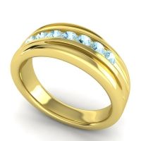 Men's Designer Tilted Channel 8mm Band