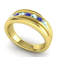Men's Designer Tilted Channel 8mm Band