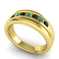Men's Designer Tilted Channel 8mm Band