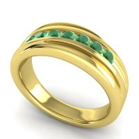 Men's Designer Tilted Channel 8mm Band