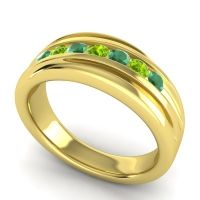 Men's Designer Tilted Channel 8mm Band