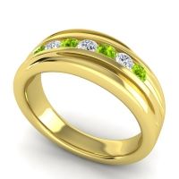 Men's Designer Tilted Channel 8mm Band