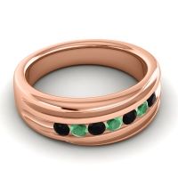 Men's Designer Tilted Channel 8mm Band