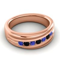 Men's Designer Tilted Channel 8mm Band
