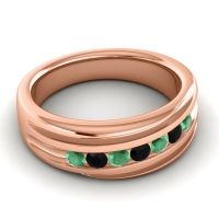 Men's Designer Tilted Channel 8mm Band