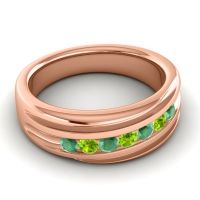 Men's Designer Tilted Channel 8mm Band