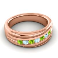 Men's Designer Tilted Channel 8mm Band