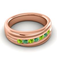 Men's Designer Tilted Channel 8mm Band