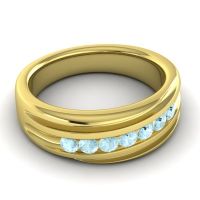 Men's Designer Tilted Channel 8mm Band