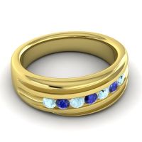 Men's Designer Tilted Channel 8mm Band